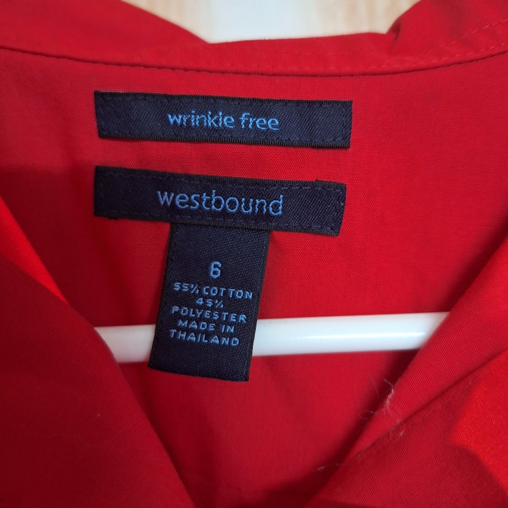 Westbound Red Button Down Shirt - image 4